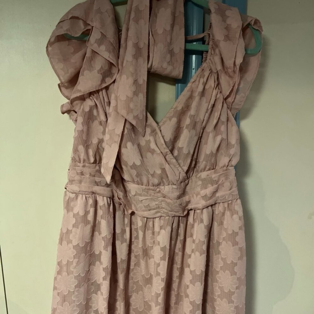 Pink Floral Romper